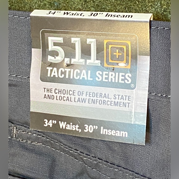 NEW 5.11 Taclite Jean-Cut Pants, Men’s 34 Waist 30 Inseam, Color-Charcoal - Picture 8 of 9